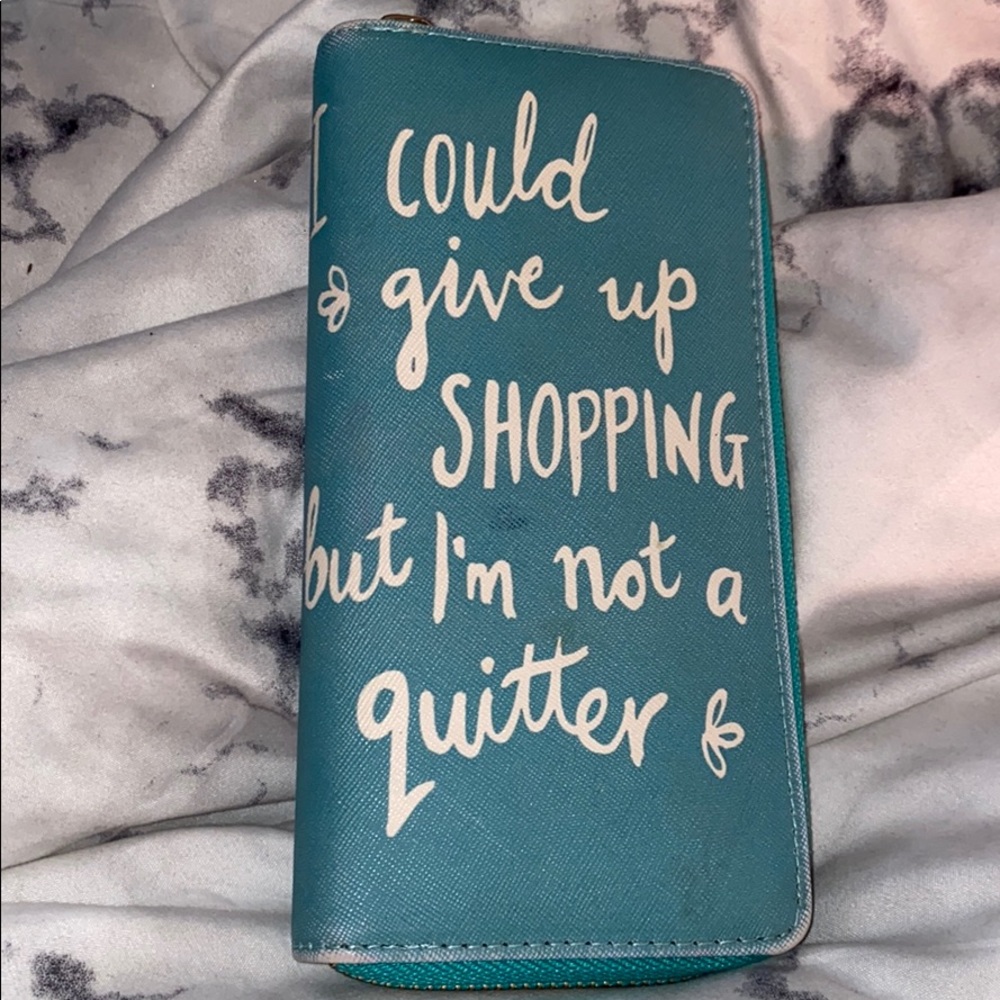 Cute Blue Graphic Spacious Wallet